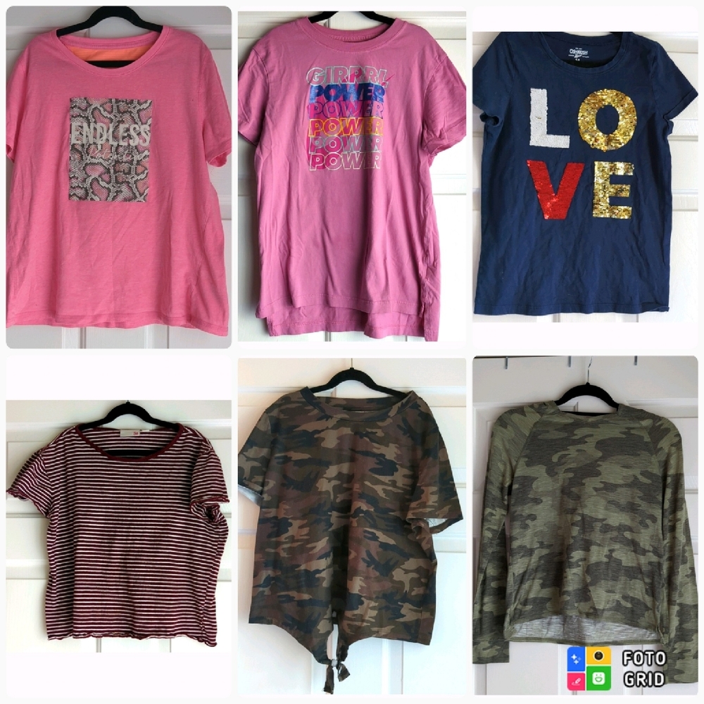 2/$20 - Girls T-shirt Bundle of Various Brands; Mostly XL/14-16 size, 1 …